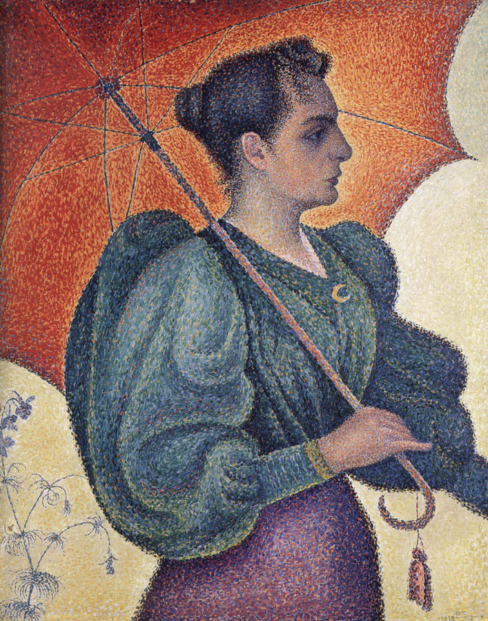 woman with a parasol